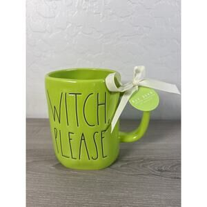 Rae‎ Dunn WITCH, PLEASE Halloween Mug ~ GREEN ~ New Without Tags